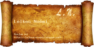 Lelkes Noémi névjegykártya