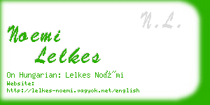 noemi lelkes business card
